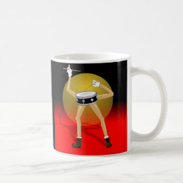 Caneca de café feita sob encomenda para bateristas