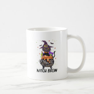 Caneca De Café Feiticeira - Bruxa Vestida de Gato
