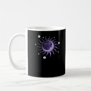 Caneca De Café Feiticeira Gótica Sun E Moon