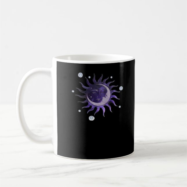 Caneca De Café Feiticeira Gótica Sun E Moon (Esquerda)