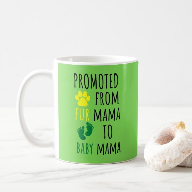 Caneca De Café Feiticeira Promovida Para Mamãe Bebê (Com Donut)