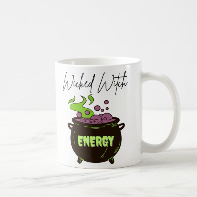 Caneca De Café Feiticeira Wicked Energy Potion Beba o Presente de (Direita)