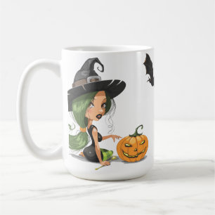 Caneca De Café Feiticeiro Bonito Halloween