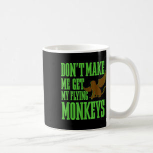 Caneca De Café Feiticeiro De Oz Wicked Witch Pega Meus Macacos Vo