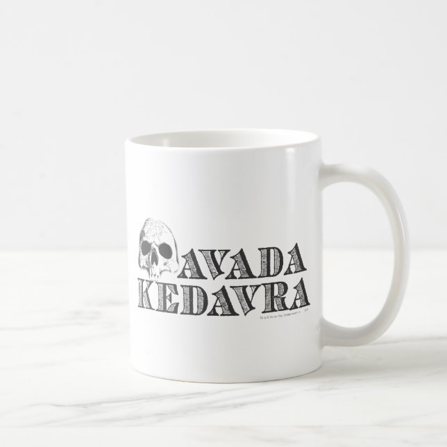 Caneca De Café Feitiço Harry Potter | Avada Kedavra (Direita)