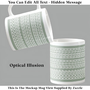 Caneca De Café Feito Com Mensagem Oculta Matemática 120WG Profess