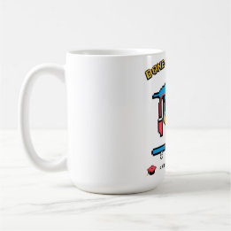 Caneca De Café Feito & Degreed" - Estilo do Jogador Retroativo