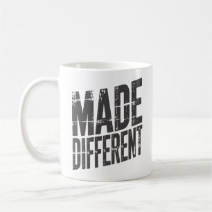 Caneca De Café Feito Diferente Tipografia Negrito Motivacional