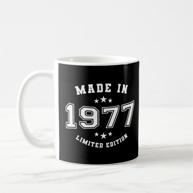 Caneca De Café Feito Em 1977, Edição Limitada, Aniversário (Esquerda)