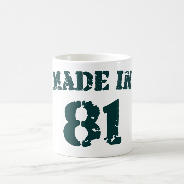 Caneca De Café Feito Em 1981 (Centro)