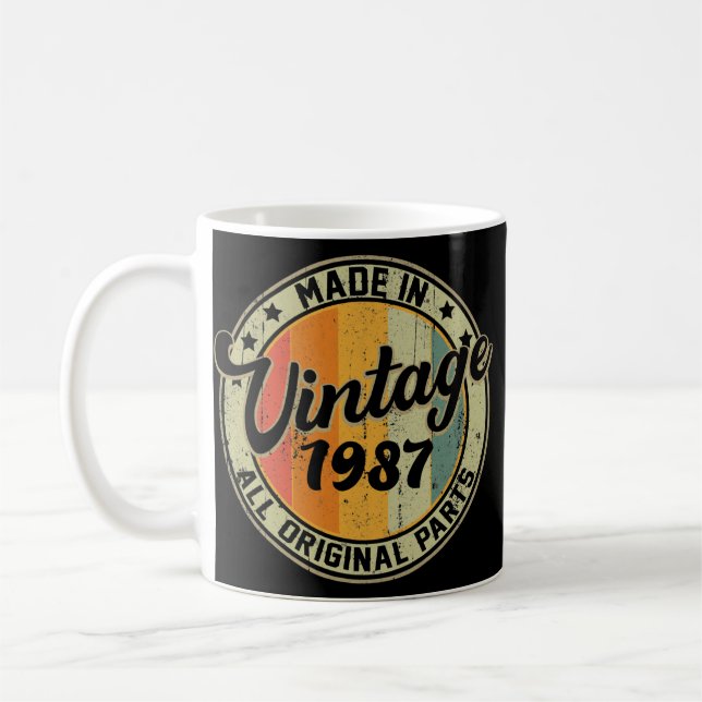 Caneca De Café Feito em 1985, 37º aniversário, 37 anos (Esquerda)