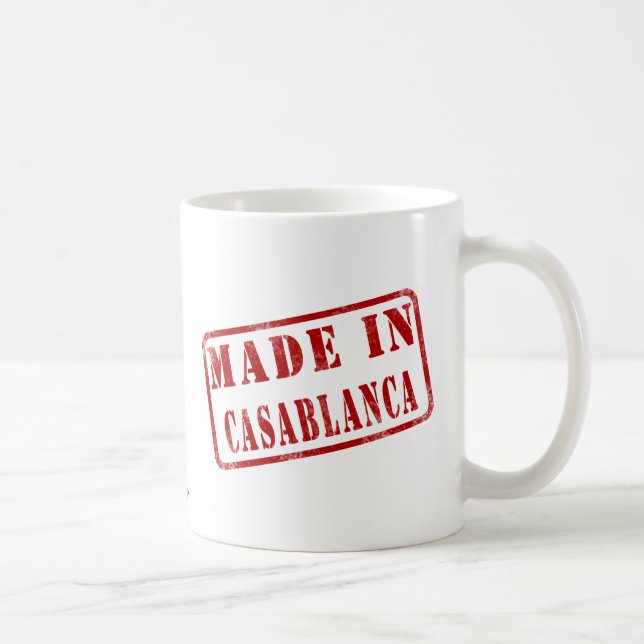 Caneca De Café Feito em Casablanca (Direita)