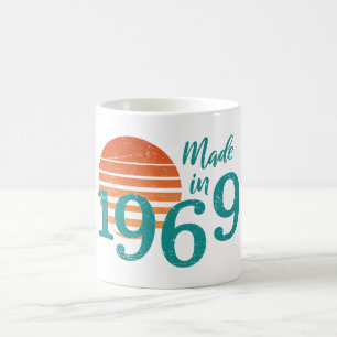 Caneca De Café Feito Em Vintage De 1969