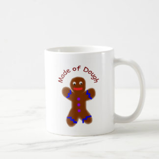 Caneca De Café "Feito homem de pão-de-espécie da massa" engraçado
