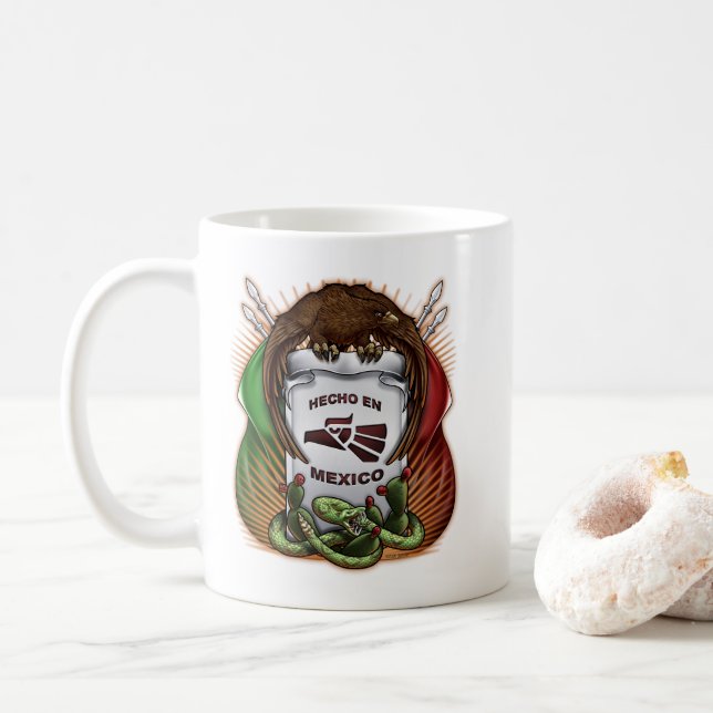 Caneca De Café Feito no México (Com Donut)