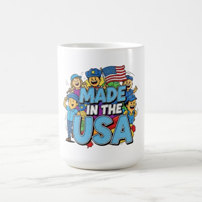 Caneca De Café Feito nos EUA (Centro)