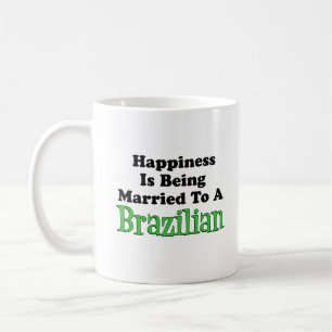 Caneca De Café Felicidade casada ao brasileiro
