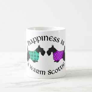 Caneca De Café Felicidade do Terrier Escocês