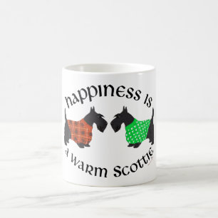Caneca De Café Felicidade dos Terriers Escoceses Pretos