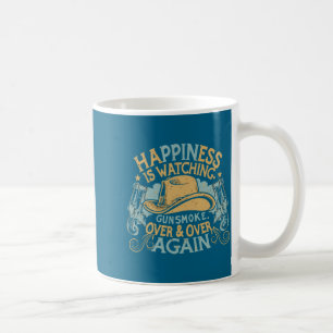 Caneca De Café Felicidade é Assistir Gunsmoke Chapéu de Cowboy En