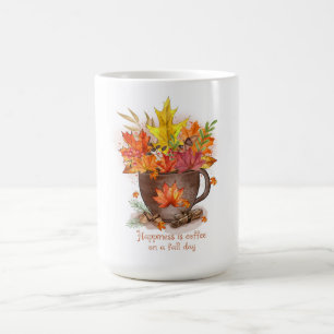 Caneca De Café Felicidade é café em um dia de outono
