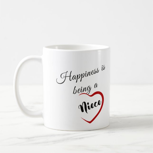 Caneca De Café Felicidade é ser sobrinha (Esquerda)