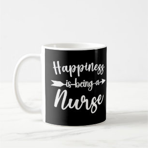 Caneca De Café Felicidade é Ser uma Enfermeira Enfermeiras Engraç