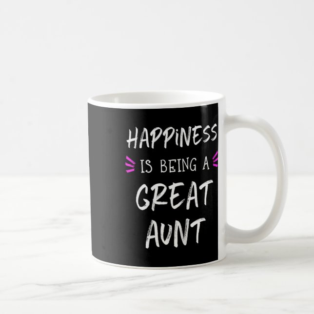 Caneca De Café Felicidade É Ser Uma Tia Excelente Cuta (Direita)