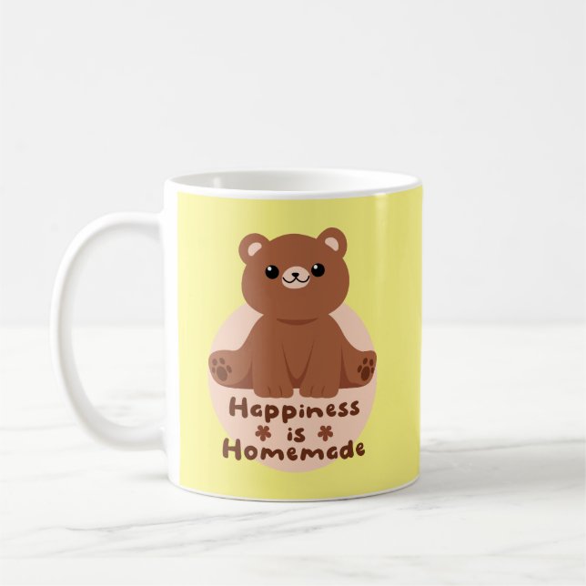Caneca De Café Felicidade é um bebê bonitinho Kawaii caseiro, cas (Esquerda)