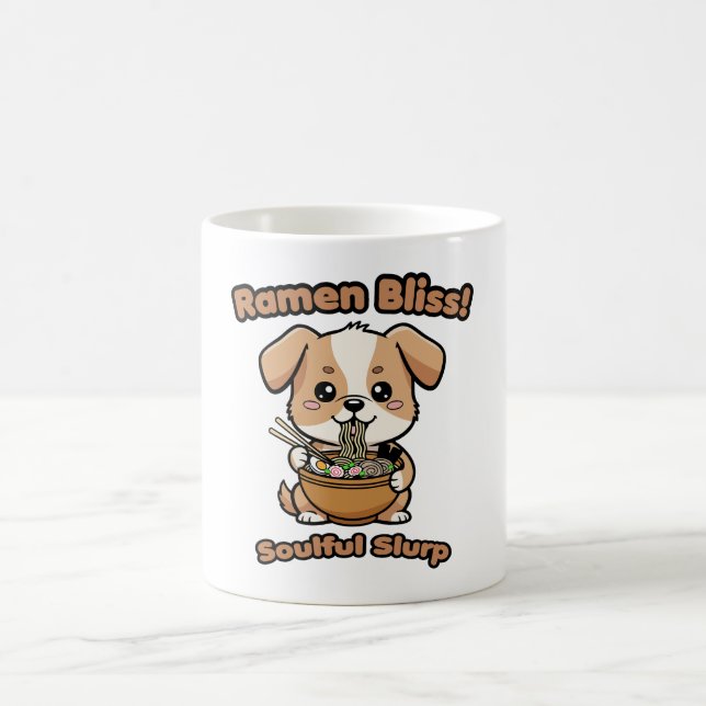 Caneca De Café Felicidade Ramen (Centro)