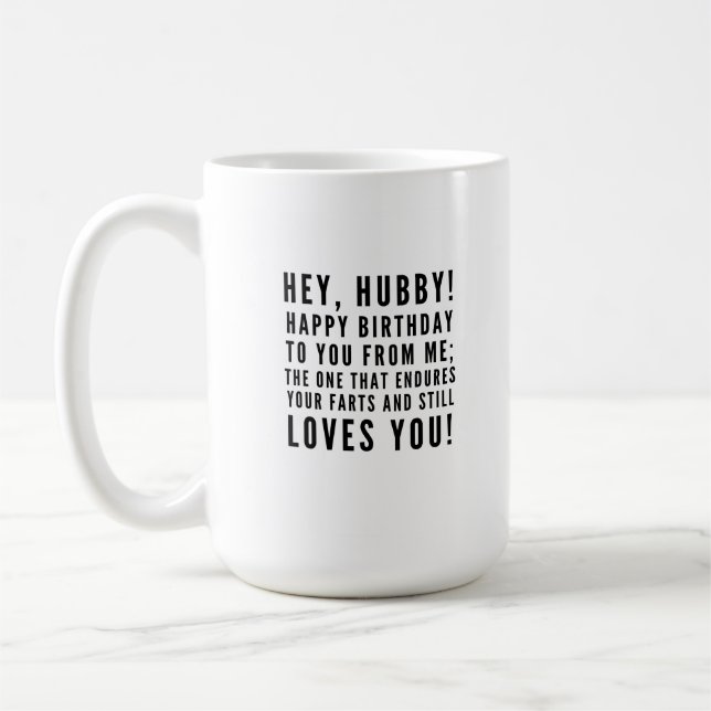 Caneca De Café Felicidades sarcásticas para o marido (Esquerda)