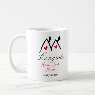 Caneca De Café Felicita o novo proprietário imobiliário a inaugur
