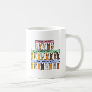 Caneca De Café Felicitações do aniversário da transplantação