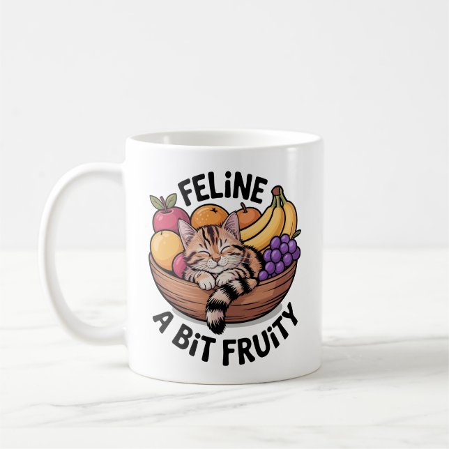 Caneca De Café Feline a Bit Fruity - Cozy Cat (Esquerda)