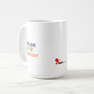 Caneca De Café Feline Assustador - Halloween Divertido