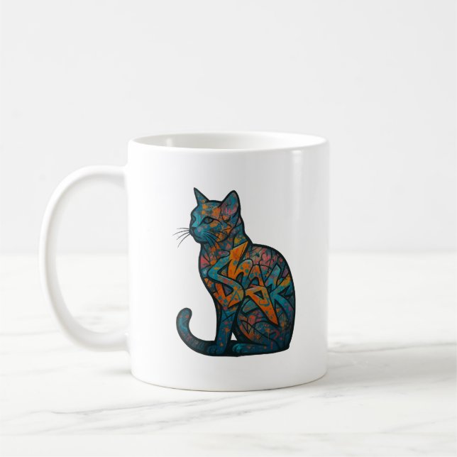 Caneca De Café Feline Inferno (Esquerda)
