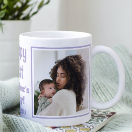 Caneca De Café Feliz 1º Dia das Mães 2 Foto Lavanda Nova Mãe