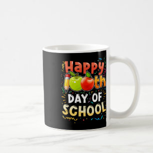 Caneca De Café Feliz 100º Dia Da Escola 100 Dias De Ensino Escola