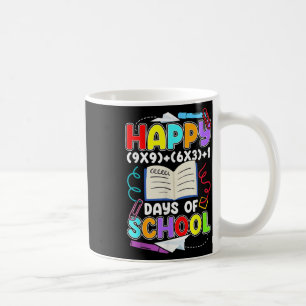 Caneca De Café Feliz 100 Dias De Equação De Matemática Escolar 10