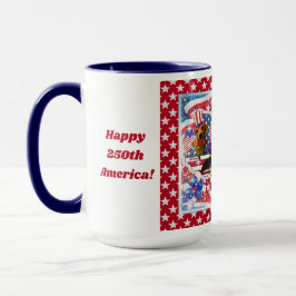 Caneca de Café Feliz 250º Aniversário América