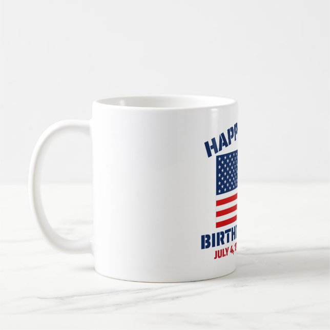 CANECA DE CAFÉ FELIZ 250º ANIVERSÁRIO EUA (Esquerda)