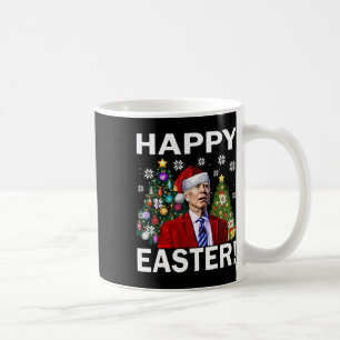 Caneca De Café Feliz 4º de Páscoa Engraçado Joe Biden Natal Feio