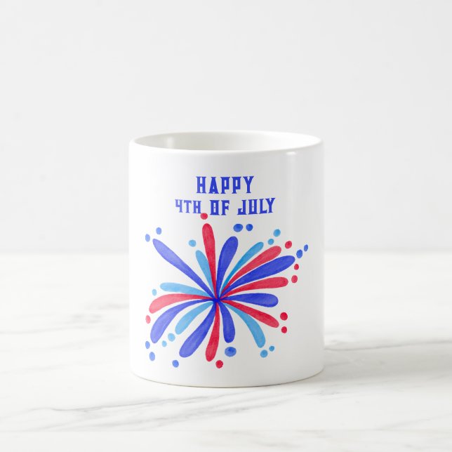Caneca de café Feliz 4 de Julho (Centro)
