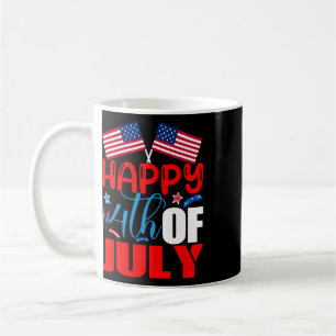 Caneca De Café Feliz 4 de Julho Dia da Independência EUA Bandeira
