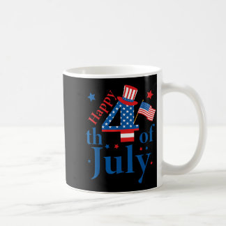 Caneca De Café Feliz 4 de Julho Dia da Independência Patriótico