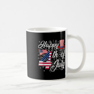 Caneca De Café Feliz 4 De Julho Nos Estados Unidos Bandeira Ameri