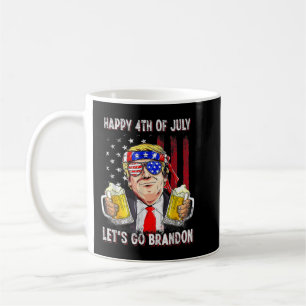 Caneca De Café Feliz 4 de julho Vamos Beer Brandon Trump Bee