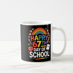 Caneca De Café Feliz 67º Dia De Memes Escolares 67 Dias De Escola