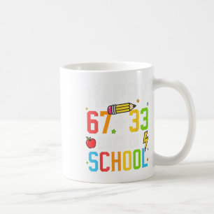 Caneca De Café Feliz 67 33 Dias De Escola 100º Dia De Escola Cria