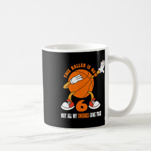Caneca De Café Feliz 6 de aniversário de 6 anos Bysketbyll 6
